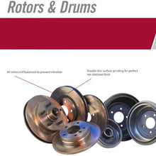 DK1084-1 Rear Brake Rotors and Ceramic Pads and Hardware Set Kit