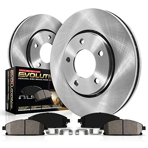 Power Stop KOE3076 Autospecialty Front Replacement Brake Kit-OE Brake Rotors & Ceramic Brake Pads