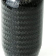 iJDMTOY Glossy Black Real Carbon Fiber Shift Knob Compatible With Most Car 6-Speed, 5-Speed, 4-Speed Manual or Automatic, etc
