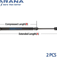 ARANA Qty(2) C16-08053 20 inch Force 80 Lbs/356 N Per Shock Gas Prop Struts 20" for Tonneau Cover Boat Engine Cover RV Basement Door Bed Cover Large TV Cabinet Lid Camper Kitchen Door