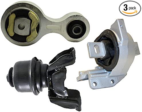 ENA Front Engine and Trans Motor Mount Set 3pcs Compatible with 2006-2009 Ford Fusion Mercury Milan 2.3L 3.0L