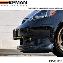 EPMAN Universal All Model Car Trailer Hook Aluminum Tow hook Towing Racing Front (Black)
