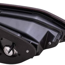 Replacement Driver and Passenger Set Tail Lights Red and Clear Lid Mounted Lens Compatible with 2020 Corolla Sedan Japan 2020 Corolla Hybrid