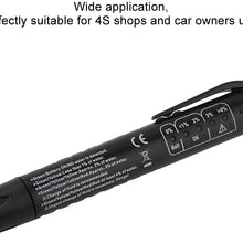 Brake Fluid Tester, Car Auto Brake Oil Fluid Liquid Tester Pen LED Indicator Diagnostic Tool for DOT3/4/5.1, Black