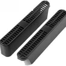 BYWWANG for Opel Mokka 2013-2018,2pc Car Under Seat Air Conditioner Air Outlet Duct Vent Protective Cover