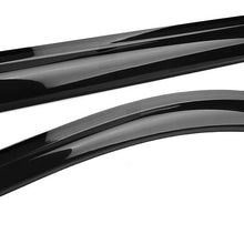 Window Visor Compatible With 2005-2007 Honda Odyssey | Acrylic Black Slim Style Sun Rain Guards Cover By IKON MOTORSPORTS | 2006