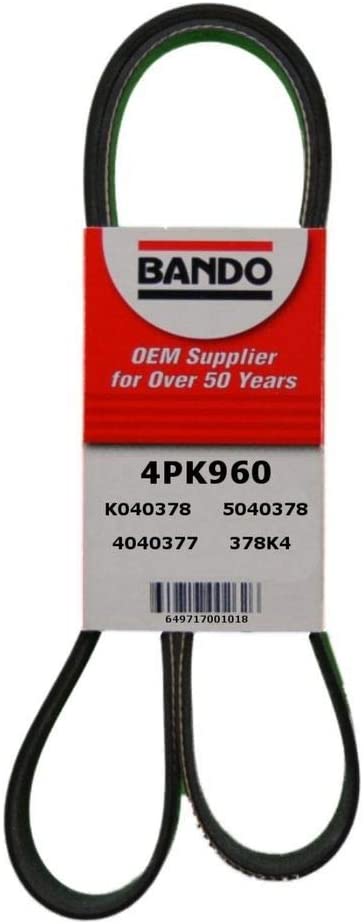 Bando 4PK780 OEM Quality Serpentine Belt (4PK960)