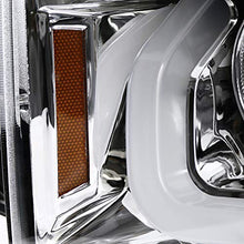 For Chevy Silverado 1500 Pickup Chrome Dual Halo LED Signal Projector Headlights