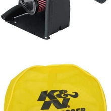 K&N 69-3514TTK Performance Air Intake System with Yellow Air Filter Wrap