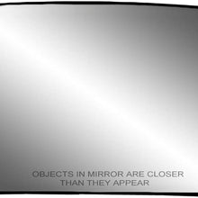 Fit System 80194 Passenger Side Non-heated Replacement Mirror Glass with Backing Plate