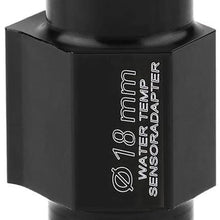 Water Temp Hose Adapter,Motorcycle Water Temp Meter Temperature Gauge Radiator Sensor Adaptor(18mm)