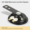 105 db Motorcycle Horns- 12V 1.5A Waterproof Round Horn Speakers Loud Scooter Horn, Black Scooter Moped Dirt Bike ATV Motorcycle Loud Horn Speaker