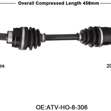 ECCPP CV Axle for 2000-2005 Honda TRX 350 Rancher Front Left/Right 1 PC Complete Shaft Assembly