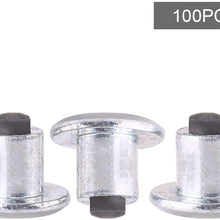 100pcs 6.5mm/0.26" Tire Stud Screw, Keenso Anti-Slip Snow Tire Studs Wheel Tyre Tire Spikes Trim Screw in Tire Stud for Car/Truck/Bike/Boot/Motorcycle/ATV/SUV Auto Accessories