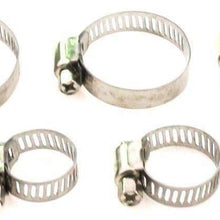 60pcs Hose Clamp Stainless Steel Set Assorted Water Fuel Tube Pipe Clip Kit