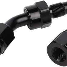 ANPART AN6 20Ft Braided Fuel Line Hose Stainless steel braided fuel gas pipe hose and AN6 10 pcs Swivel Hose End Fittings