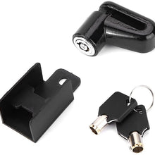 VGEBY1 Bike Disc Brake Lock, 3 Colors Metal Anti Theft Lock Bike Safety Device with Keys (Black)