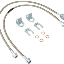 Rough Country 89702 Extended Stainless Brake Lines Front | (fits) 87-06 Jeep Wrangler YJ TJ / 84-01 Cherokee XJ | 4-6" |