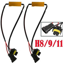 H8 H9 H11 50W 6Ohm Error Free LED Light Load Resistor Adapter Fix Flashing Flickering Blinking for Headlight Daytime Running Light Turn Signal Fog Lamp - 1 Year Warranty