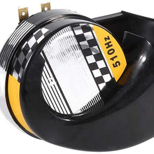 Motorcycle Snail Horn, Universal Mini Loud Electronic Snail Horn For Motorcycle Loud Voice Speaker 12V 510HZ