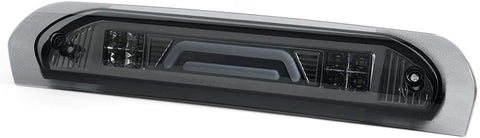 New Smoked Third 3rd Brake Light Replacement Compatible With 2003-2008 Dodge Ram 1500 2500 3500 Red/White 3D LED High Mount 3rd Tail Rear Brake Light Cargo Lamp