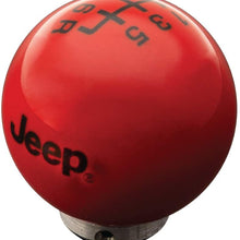 Speed Dawg M504JP-FBK-6RDR-UM Jeep Officially Licensed 6 Speed Shift Knob for 2007-2018 Wrangler JK, Red/Black