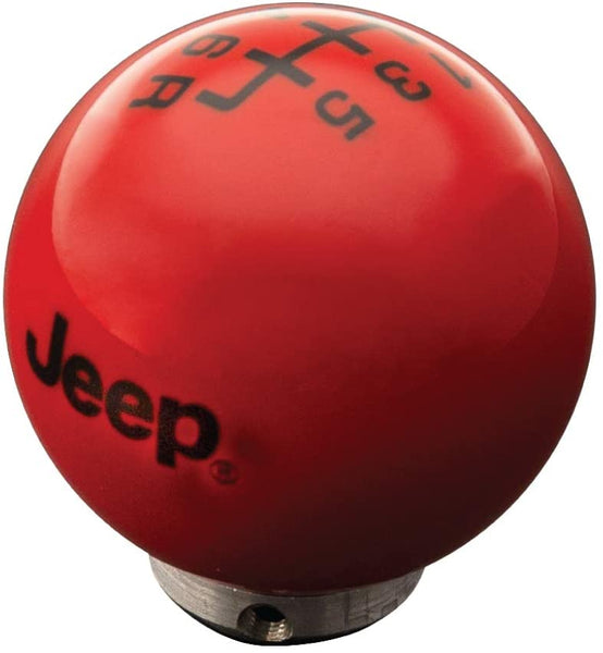 Speed Dawg M504JP-FBK-6RDR-UM Jeep Officially Licensed 6 Speed Shift Knob for 2007-2018 Wrangler JK, Red/Black