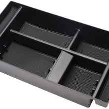 Reeoutdoor Center Console Organizer Tray for 2019 Silverado Sierra 1500 and 2020 Chevy Silverado Sierra 1500/2500/3500 HD Armrest Storage Secondary Box -Full Center Console Models Only