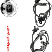 ANGLEWIDE 2 x ABS Wheel Speed Sensors Left+Right+Front Replacement for 2000-2006 Toyota Tundra 2001-2007 Toyota Sequoia