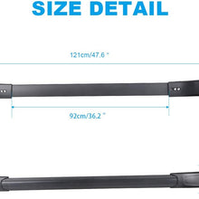 JDMON Compatible with Roof Rack Cross Bars Cadillac Escalade, Chevy Suburban Chevy Tahoe GMC Yukon 2015 2016 2017 2018 2019 2020, Aluminum Luggage Rack for Rooftop Cargo Bag Carrier Kayak Canoe Bike