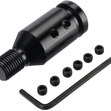 SpeeVech Shift knob Shifter Adapter Universal Shifters for Non Threaded BMW/VW 12x1.25mm Black