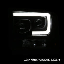 For 2005-2007 Ford Pickup F250 F350 F450 Superduty Black LED Tube Projector Headlights Left+Right Pair