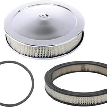 Chrome Performance Air Cleaner Kit, 14 x 3 Inch, 4 Barrel Carb