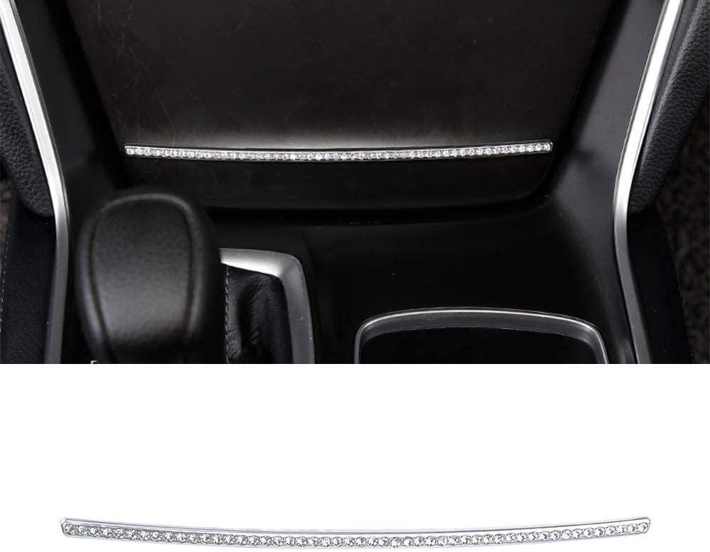 CARFIB Car Interior Bling Accessories for Honda Accord 10th EX LX 2019 2020 Center Pocket Switch Power Sockets USB Cigarette Lighter Decals Covers Parts Decoration Men Women Zinc Alloy Crystal Silver (Center Pocket Switch)