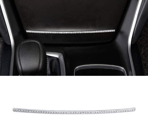 CARFIB Car Interior Bling Accessories for Honda Accord 10th EX LX 2019 2020 Center Pocket Switch Power Sockets USB Cigarette Lighter Decals Covers Parts Decoration Men Women Zinc Alloy Crystal Silver
