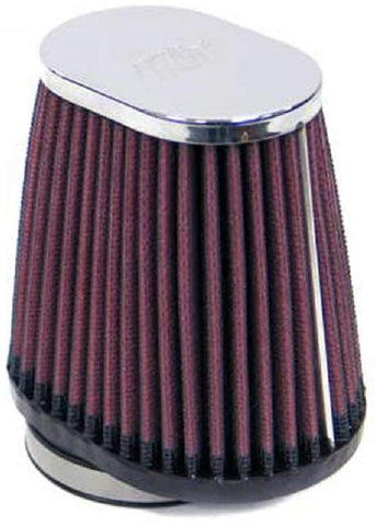 K&N Universal Clamp-On Air Filter: High Performance, Premium, Washable, Replacement Filter: Flange Diameter: 2.125 In, Filter Height: 4 In, Flange Length: 0.625 In, Shape: Oval Straight, RC-2900