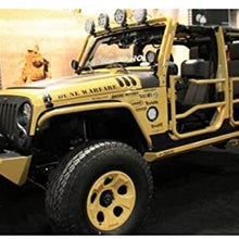 Rugged Ridge 11509.10 Black Textured Front Tube Doors for 2007-2018 Jeep Wrangler JK Models