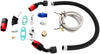 Qii lu Turbo Oil Feed Return Line Kit, AN10 Fitting Adapter Flange for T3 T4 GT35 T70 T66
