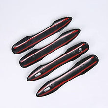 Eiseng Auto Exterior Door Handle Cover Trim Strip 4pcs for Toyota Camry 2018 2019 2020/2020 Corolla / 2019 2020 Avalon / 2016 2017 2018 2019 Prius (Carbon Fiber)