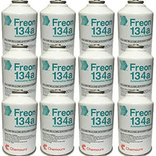 Chemours Brand Automotive Freon R134a Refrigerant - 12oz Can (12)