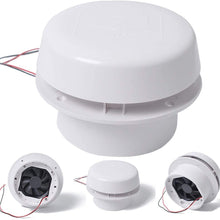 CALIDAKA Exhaust Fan 60CFM ABS Effective sy Install RV Motorhome Ceiling Mount Mute Cooling Caravan 12V Trailer Ventilation of