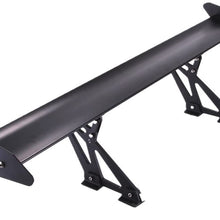 Mophorn GT Wing Spoiler 43.3Inch Universal Lightweight Aluminum Rear Spoiler Wing Adjustable Angel Single Deck Racing Spoiler BGW Drift JDM Drift Black (43.3 Inch Universal GT Wing)
