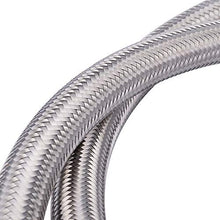 evil energy AN10 Braided Oil Fuel Hose Line Kits 1.2Meter Hose Line With Installed 0 90 Degree Swivel Hose End Fitting