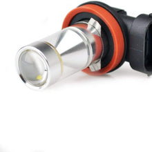 iDlumina H11 12V 24V White LED Car Light Bulb 6X5W XBD High Power for Fog Light (Pack of 2)