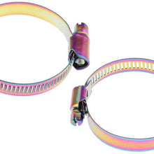 2 Pieces Motorcycle Adjustable Fuel Injection Style Hose Clamp For Diesel Petrol Pipes 32-50Mm/40-63Mm