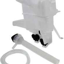 Washer Reservoir Windshield Expansion Tank Single Pump Type w/Washer Pump, Filler Neck, Cap, and Fluid Level Sensor Port compatible with Vehicles