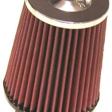 K&N Universal Clamp-On Air Filter: High Performance, Premium, Washable, Replacement Filter: Flange Diameter: 3 In, Filter Height: 6 In, Flange Length: 1.75 In, Shape: Round Tapered, RC-4650