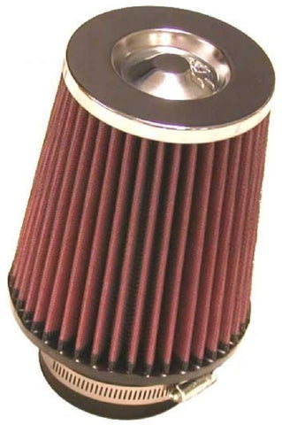 K&N Universal Clamp-On Air Filter: High Performance, Premium, Washable, Replacement Filter: Flange Diameter: 3 In, Filter Height: 6 In, Flange Length: 1.75 In, Shape: Round Tapered, RC-4650