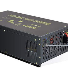 WZRELB 7000W 24V 120V Pure Sine Wave Power Inverter 4 AC Outlets Wired Remote Control,RV, Camping