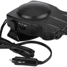 Senyar 2 in 1 Car Vehicle Heater Heating Cool Fan,12V 150W ABS Plastic Windscreen Demister Defroster with 2Pcs Screws(Black)